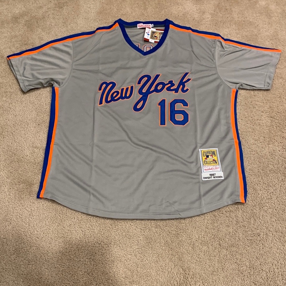 Dwight Gooden New York Mets Jersey Mens XL NWT 1987 Road Gray